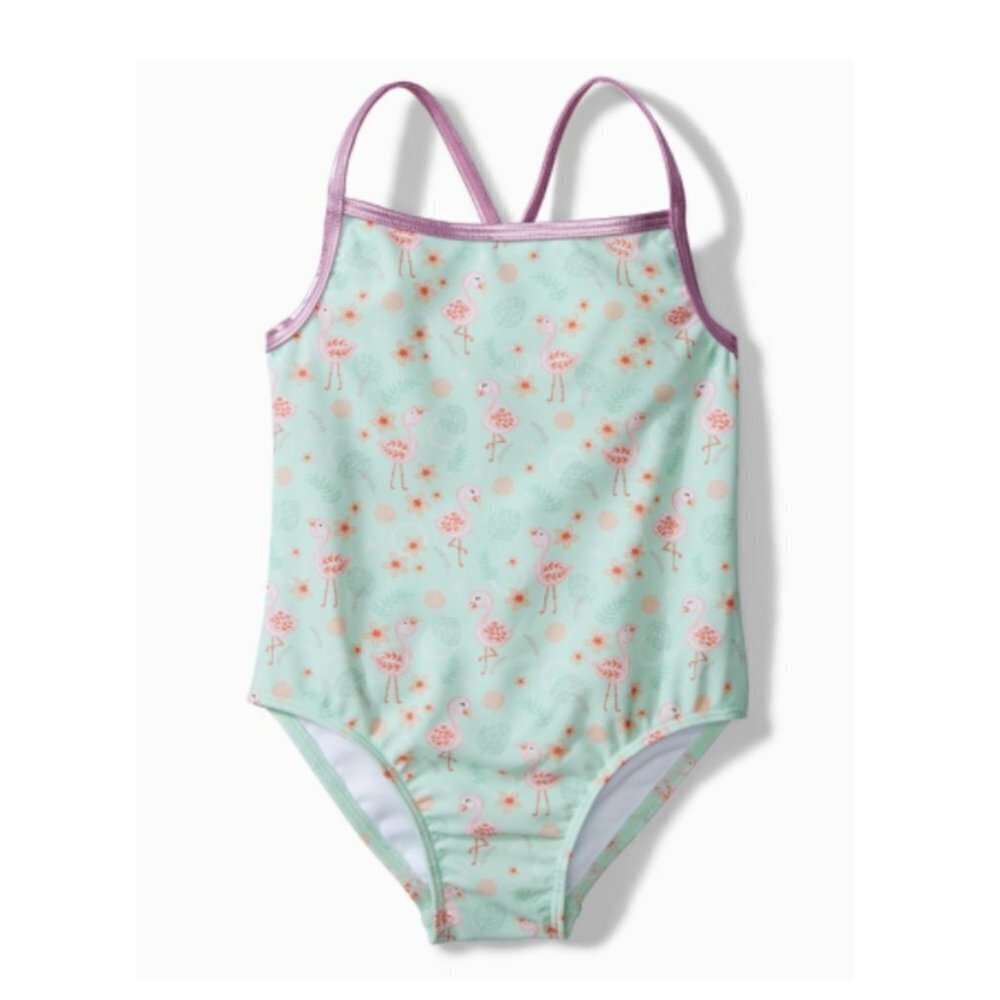 NWT Tommy Bahama Kids Swimsuit One-Piece Flamingo Baby Girls 24 Mos